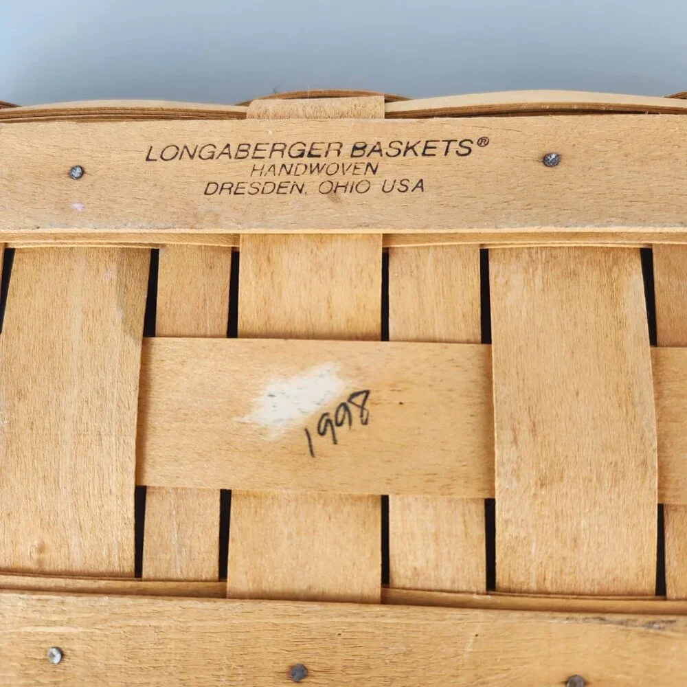 2 Vintage Longaberger Baskets 1993 & 1998